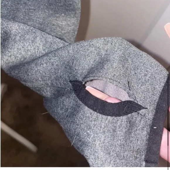 REEBOK FULL ZIP MOCK NECK QUILTED FLEECE LINED BLACK/ GREY ATHLETIC JACKET SMALL - Picture 12 of 13